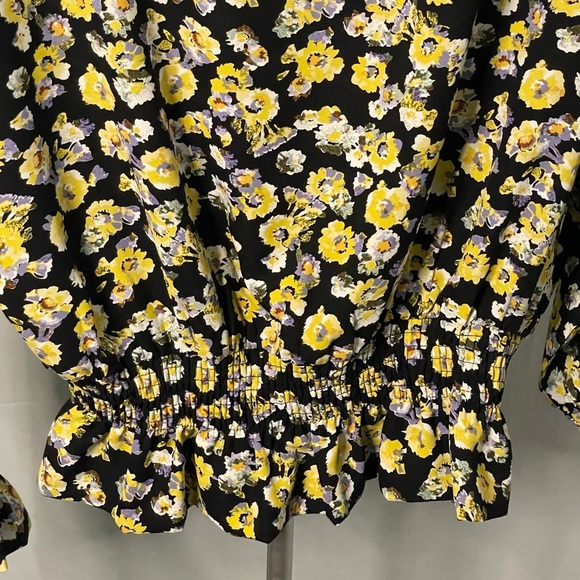 Anthropologie Azelhazel size large‎ floral long sleeve top - Picture 3 of 8